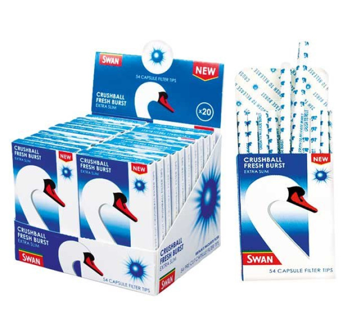 SWAN FRESH Burst Crushball Cap Extra Slim Filter Tips