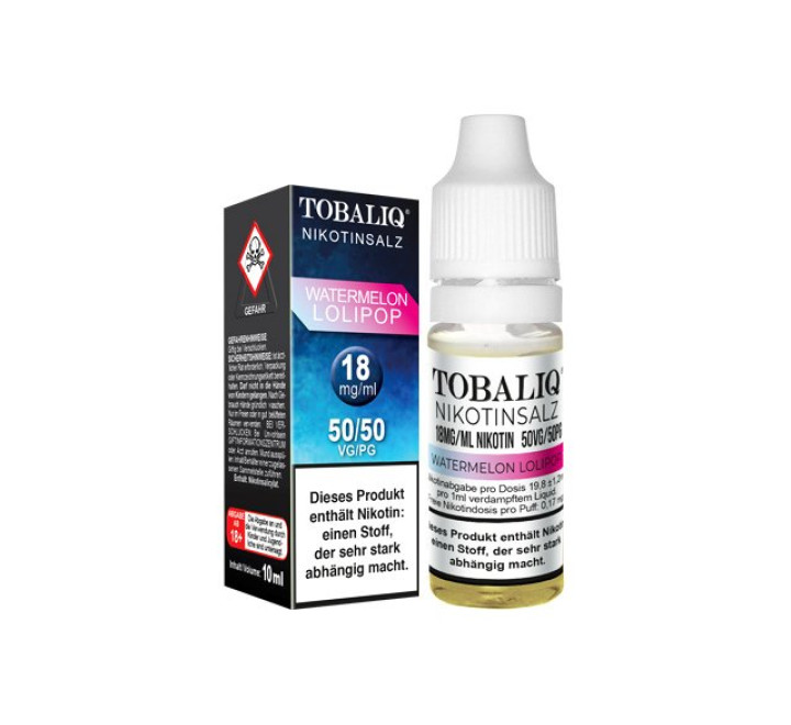 E-Liquid m. Nikotinsalz - 18MG/ML - Nikotin 50VG/50PG - Watermelon Lolipop