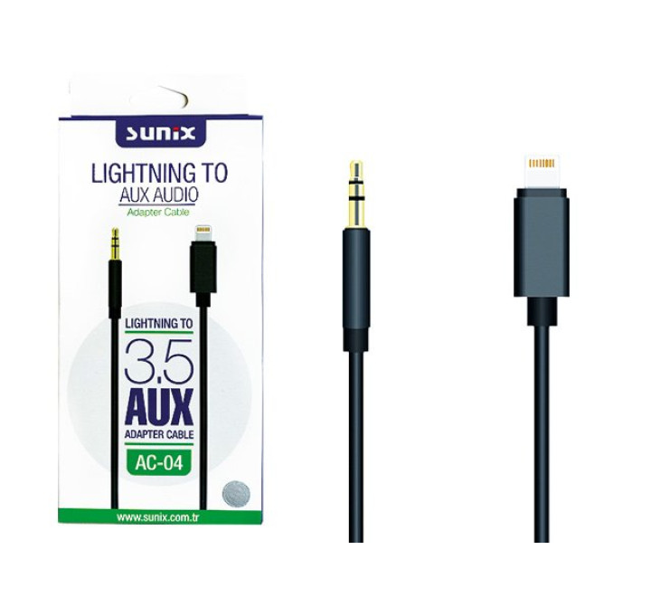SUNIX- AC-04 "Lightning  AUX  Adapter Cable IOS" - 3,5mm