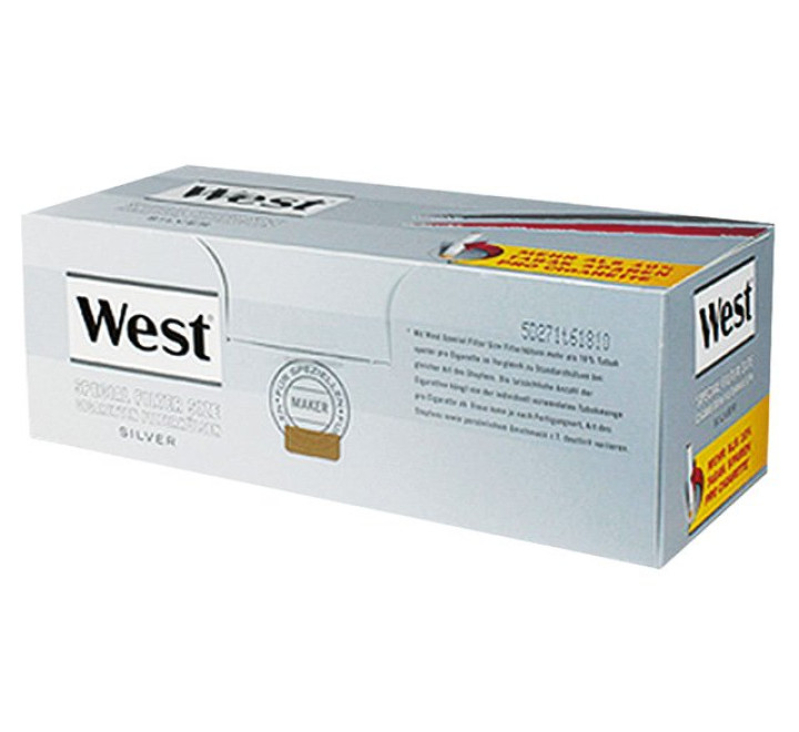 West Silver Zigarettenhülsen 200er