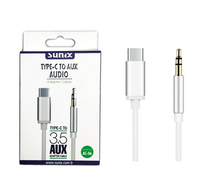 SUNIX-AC-06  "TYP C zu AUX Audio" - 1m