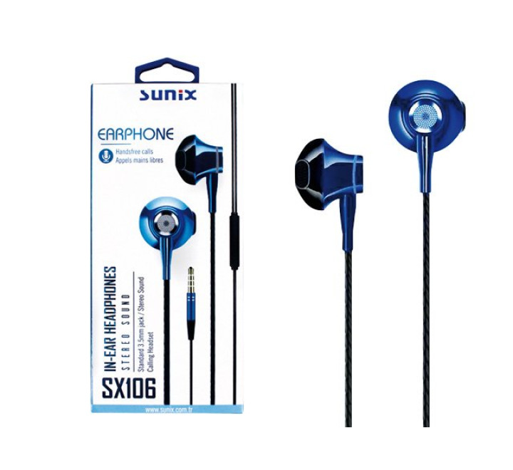 SUNIX- SX106 TÜRKIS - In-Ear Headphones - 3,5mm