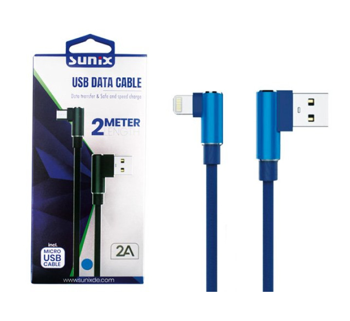 SUNIX- SC-23 Apple-IOS  USB Datenkabel - 2m - 2 A