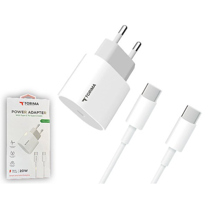 TORIMA Ladestecker TRM-C5T - 20W - inkl. USB-C Kabel