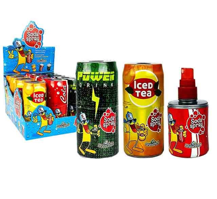 Soda Spray - leckere Getränkedosen zum Sprühen - 12er Display