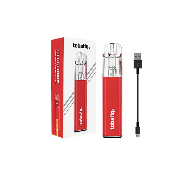 TOBALIQ V1 Mehrweg-Vape  Red  4000 Züge