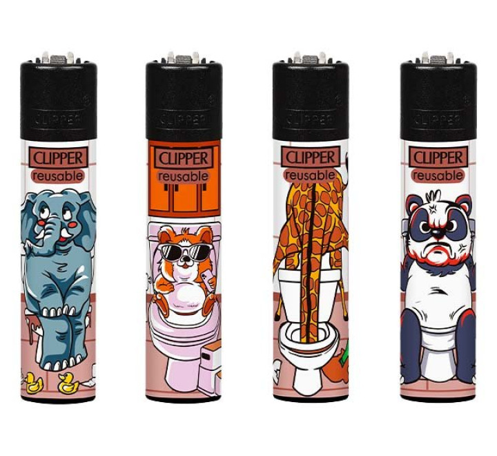 Clipper Feuerzeug "Potty Problems"