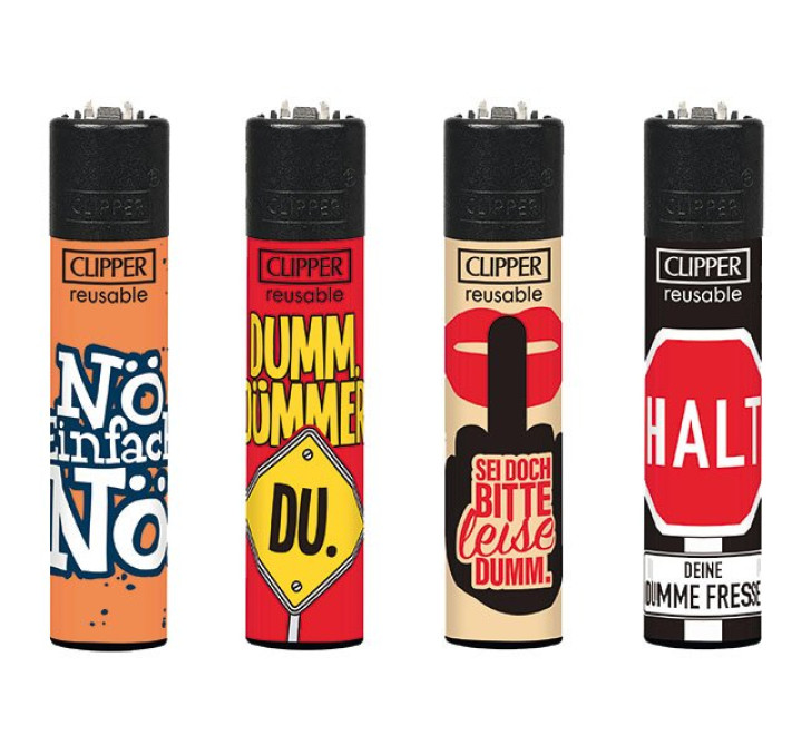 Clipper Feuerzeug "Dumm"