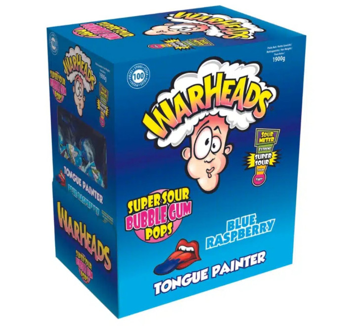 Megawarhead Lollies Blue Raspberry
