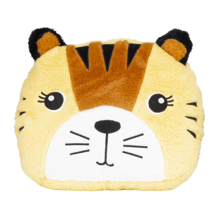 Plüschkissen Tiger grau - h=33 cm b=38 cm