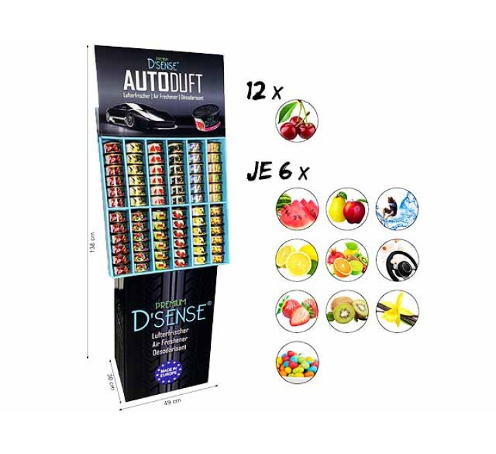 Premium D'Sense 72er Stand-Display 11er Mix 42g