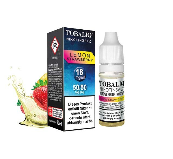 E-Liquid m. Nikotinsalz - 18MG/ML - Nikotin 50VG/50PG - Lemon Strawberry
