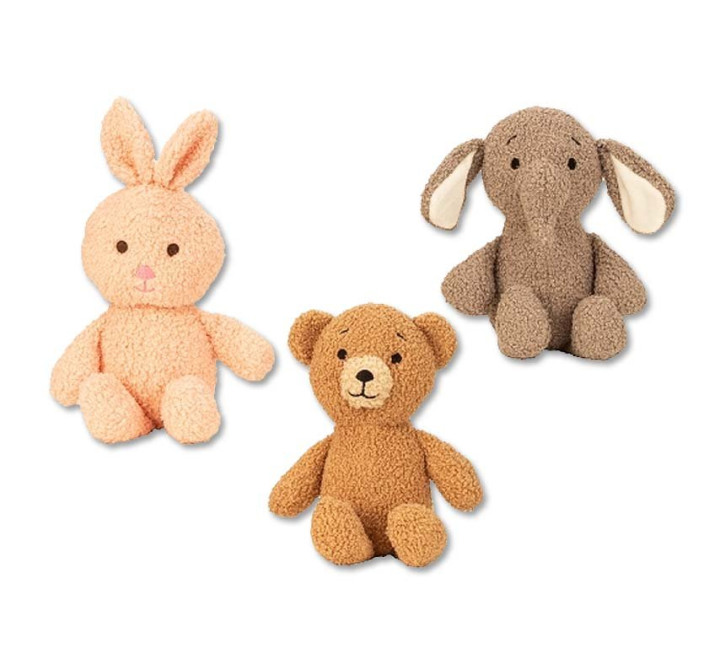 Plüsch-Trio "Hase, Bär und Elefant" - 30 cm