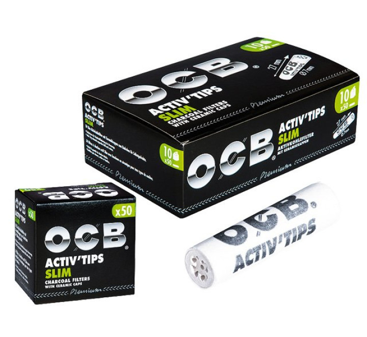 OCB Activ Tips 7mm " Aktivkohlefilter"