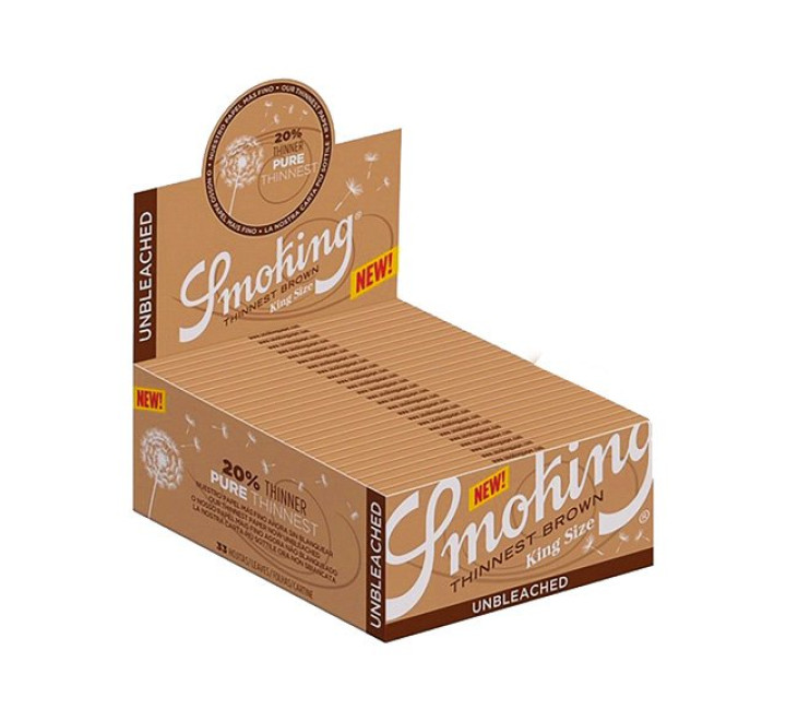 Smoking "Thinnest  Brown  King Size - 33 Blatt  -50er