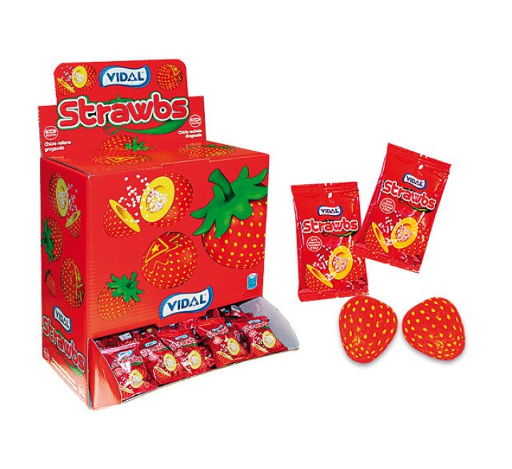 Vidal Strawbs-Erdbeer Kaugummi 13426
