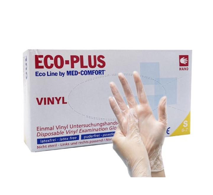 Vinyl- Handschuhe "UNGEPUDERT" S - 100 Stk.