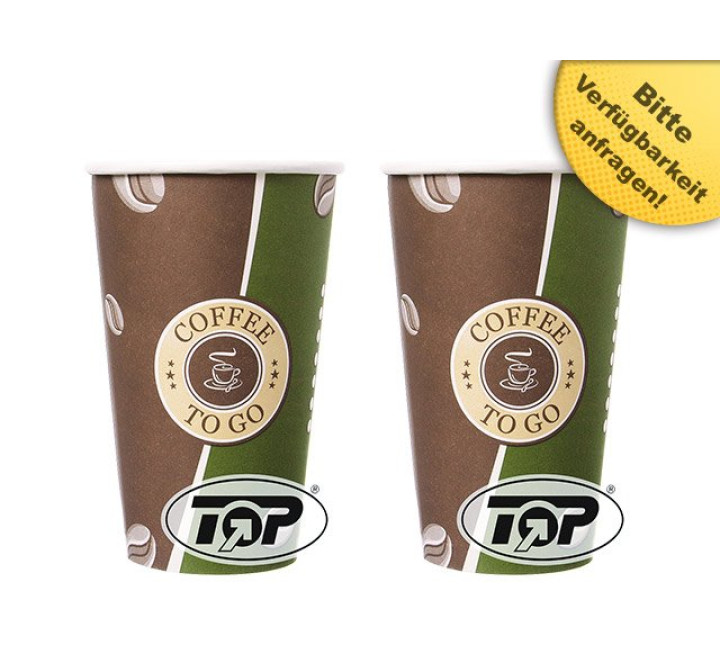 Coffee 2 Go Becher -  400 ml braun