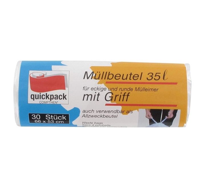 Müllbeutel 35 ltr. 30 Stck. mit Tragegriff