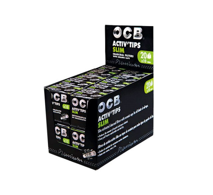 OCB  Activ Tips Premium 7mm - 20 x 10 Filter