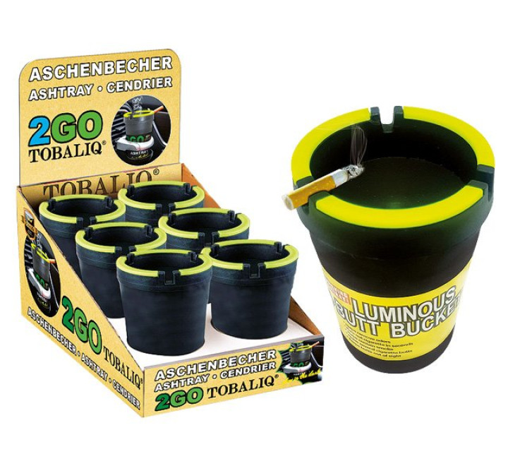 Rauchfreier Aschenbecher  T 2GO - GLOW in the DARK