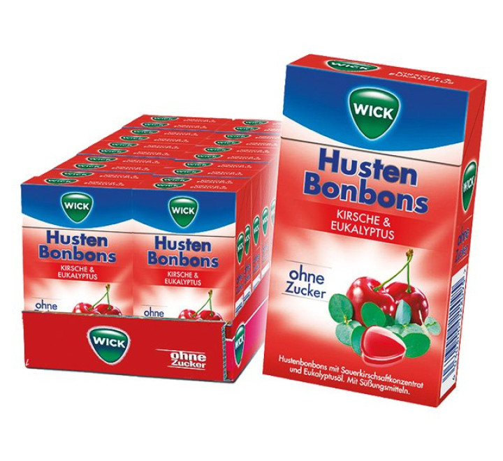 Wick Hustenbonbons "Wildkirsche & Eukalyptus" -  46g