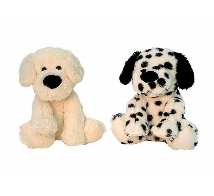 Plüsch-Hund "Bruno" - 24 cm - beige u. gepunktet