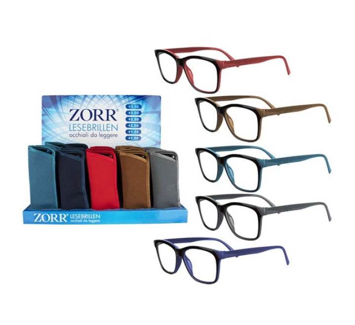 Zorr "Lesebrillen" - bunt - im Display