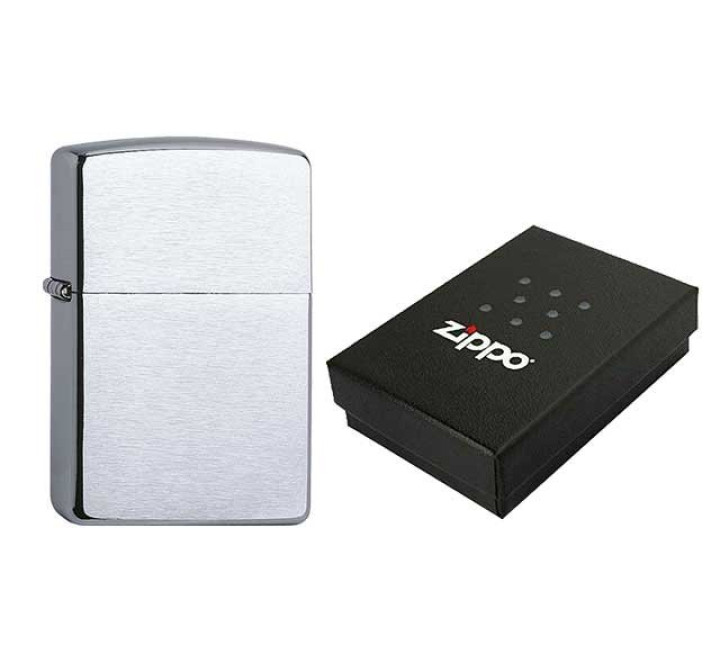 Zippo Benzin Feuerzeug "CHROME GEBÜRSTET"