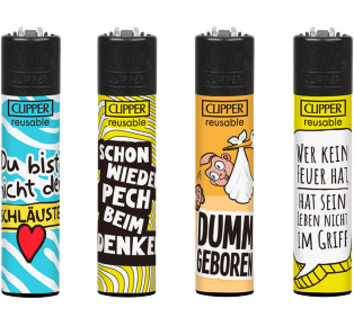 Clipper Feuerzeug "Dumm 2"
