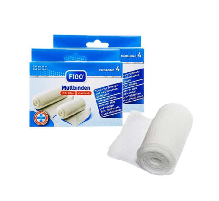FIGO Mullbinden 2 Grössen - 4er