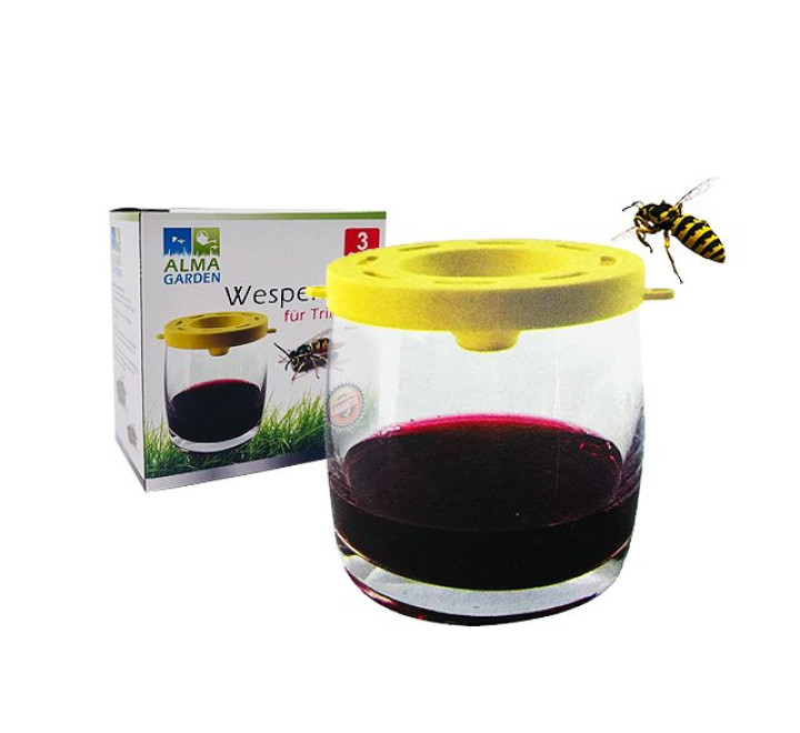 AlmaGarden Wespenfalle für Trinkglas - Ø 7,3cm