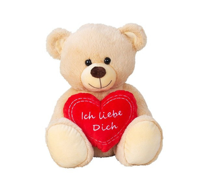 Plüsch-Bär "Goldy" mit Herz - 30cm