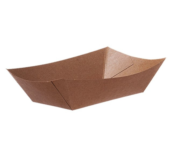 Kraft Snackschale braun - Pappe - 21 x 15 x 5,5cm - 800ml - Gr. XL