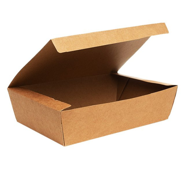 Kraft Snack-Box Easy - Pappe - 18 x 12 x 4,8cm - Gr. XL