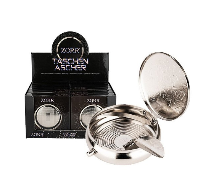 Zorr Taschenaschenbecher - chrome - 12er