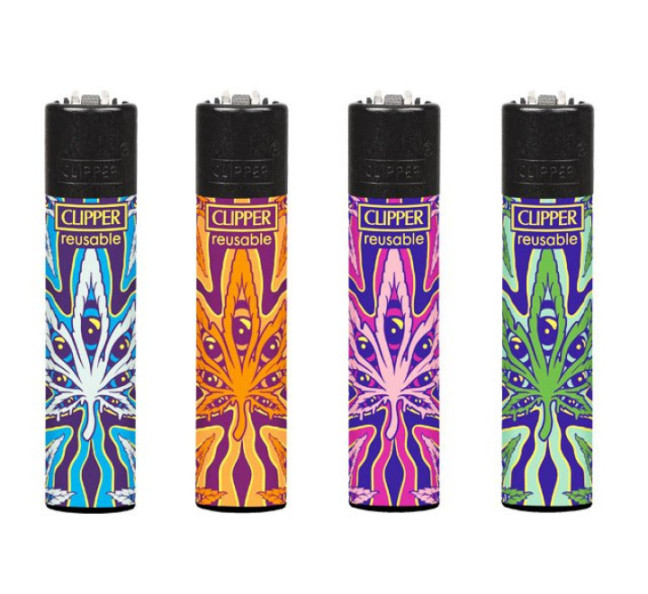 Clipper Feuerzeug "Psychedelic Leaf D"