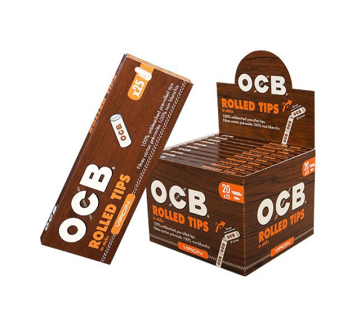 OCB "Rolled Tips" - Virgin - Durchm. 6,5 mm - 20 x á 25 Tips