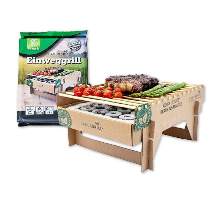 CasusGrill - Einweg-Grill - 31 x 24,5 cm