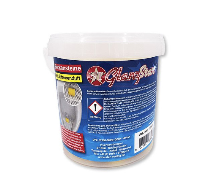 GlanzStar Beckensteine Urinal - Citrus - 1 kg