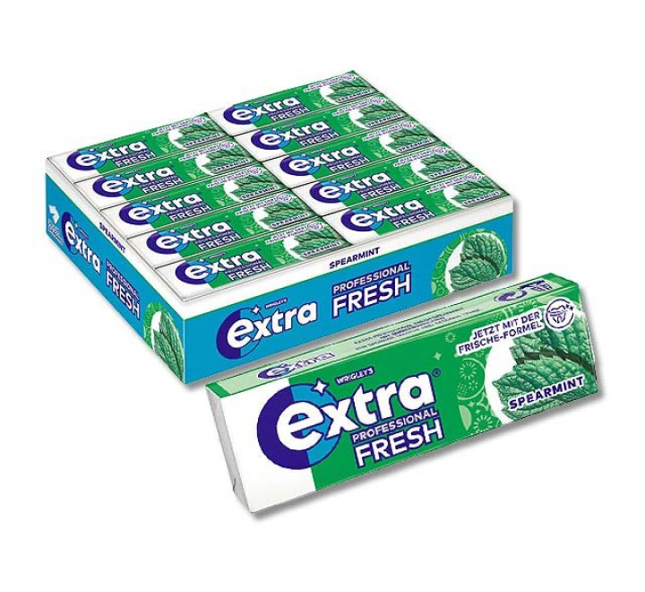Wrigley´s Extra Professional Single "Spearmint" - 10er Packung