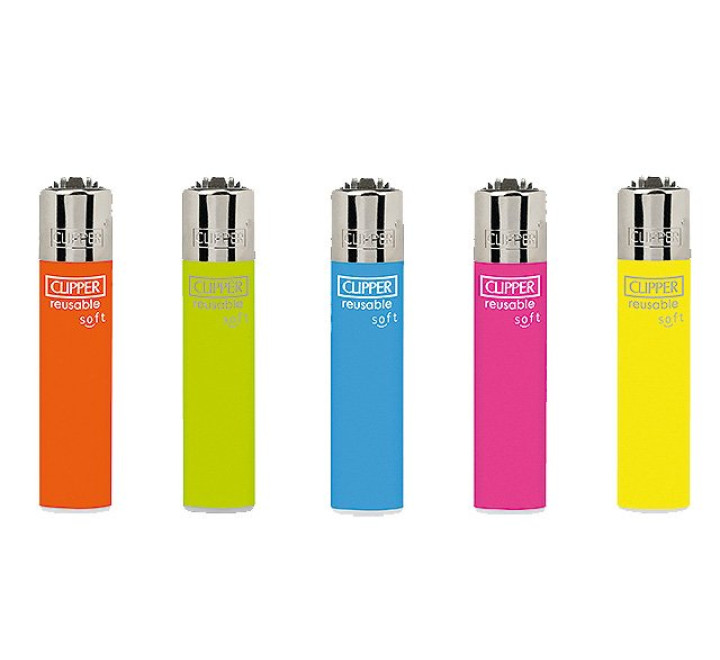 Clipper Feuerzeug "Micro Soft Touch Fluo"