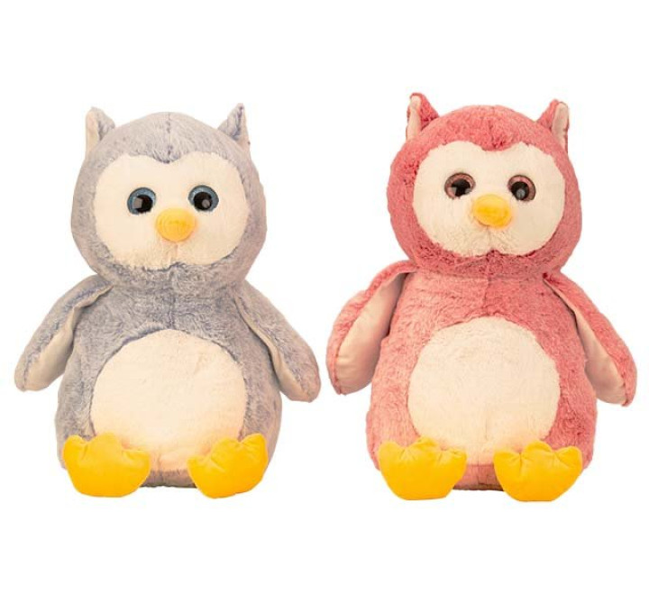 Plüsch-Eule "Daisy" - 50 cm - blau und rosa