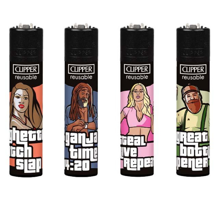 Clipper Feuerzeug "Steal Drive Repeat"