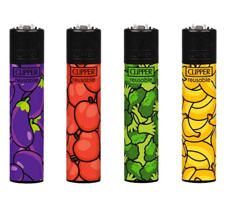 Clipper Feuerzeug "Veggie Pattern"