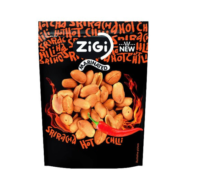 Zigi Marinierte Erdnüsse - Sriracha Hot Chili 70g