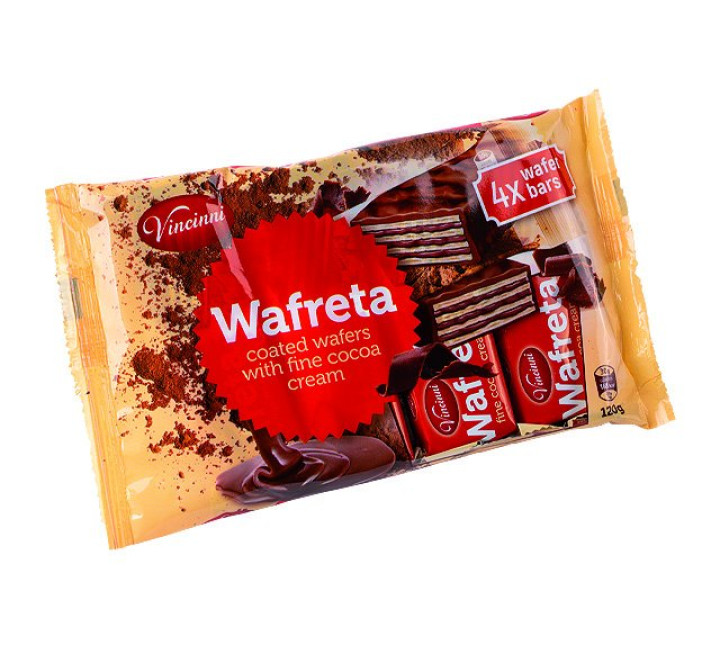 Wafreta Waffeln Kakaocreme 120g (4 Riegel x 30g)