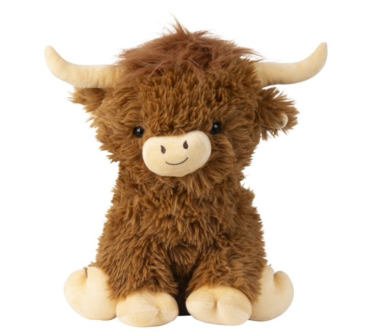 Plüsch-Büffel "Buffi" sitzend braun - 43 cm