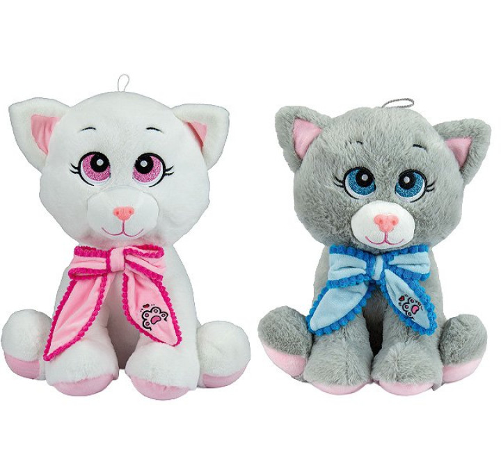 Plüsch-Katze "Arya" mit Schleife 50cm