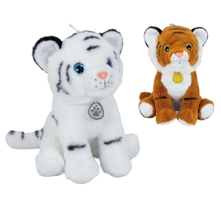 Plüsch-Tiger "Nero" mit Glitzeranhänger 28cm